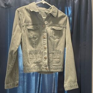 Caribbean Joe Gray Jean Jacket